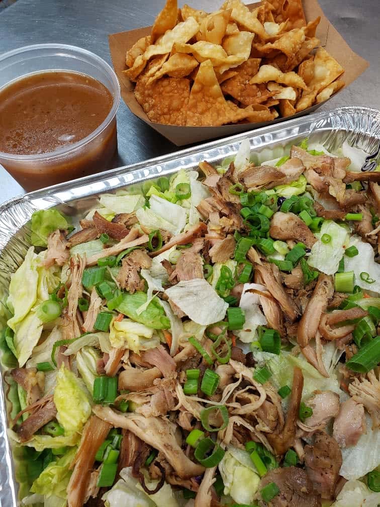 Asian Chicken Salad Catering Menu Da Coconut Cafe Hawaiian