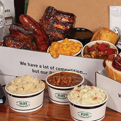 Boxed Meal: 2 Meats, 2 Sides, 1 Cornbread