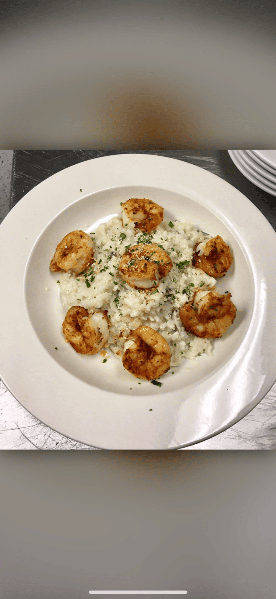 Risotto with Grilled Shrimp