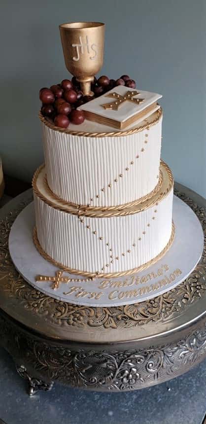 baptism cake