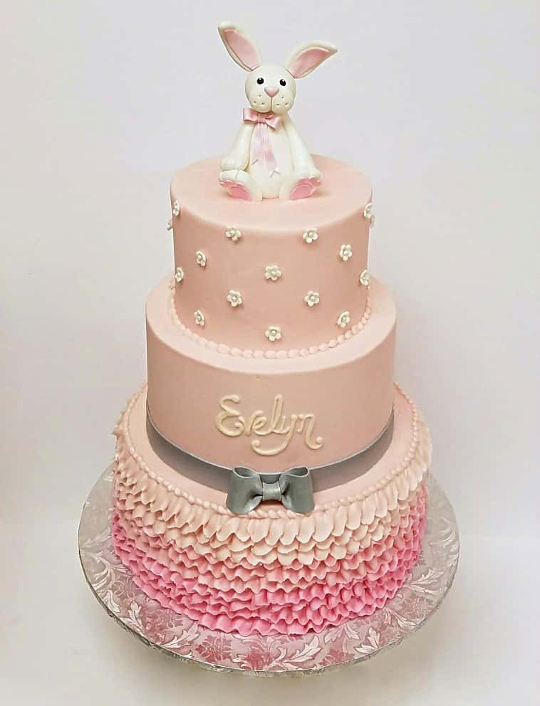 bunny pink cake