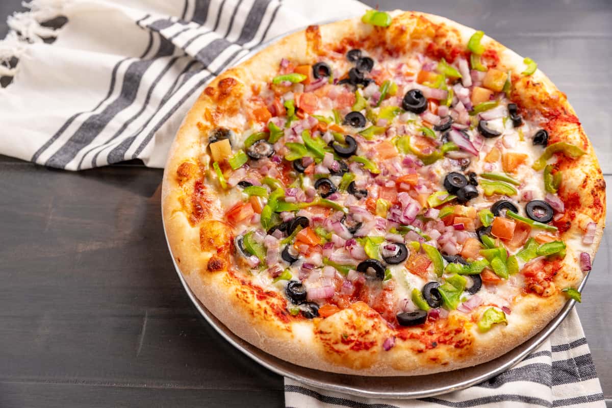Vegetarian Deluxe Pizza Pizza Cookery Menu Pizza Cookery Italian