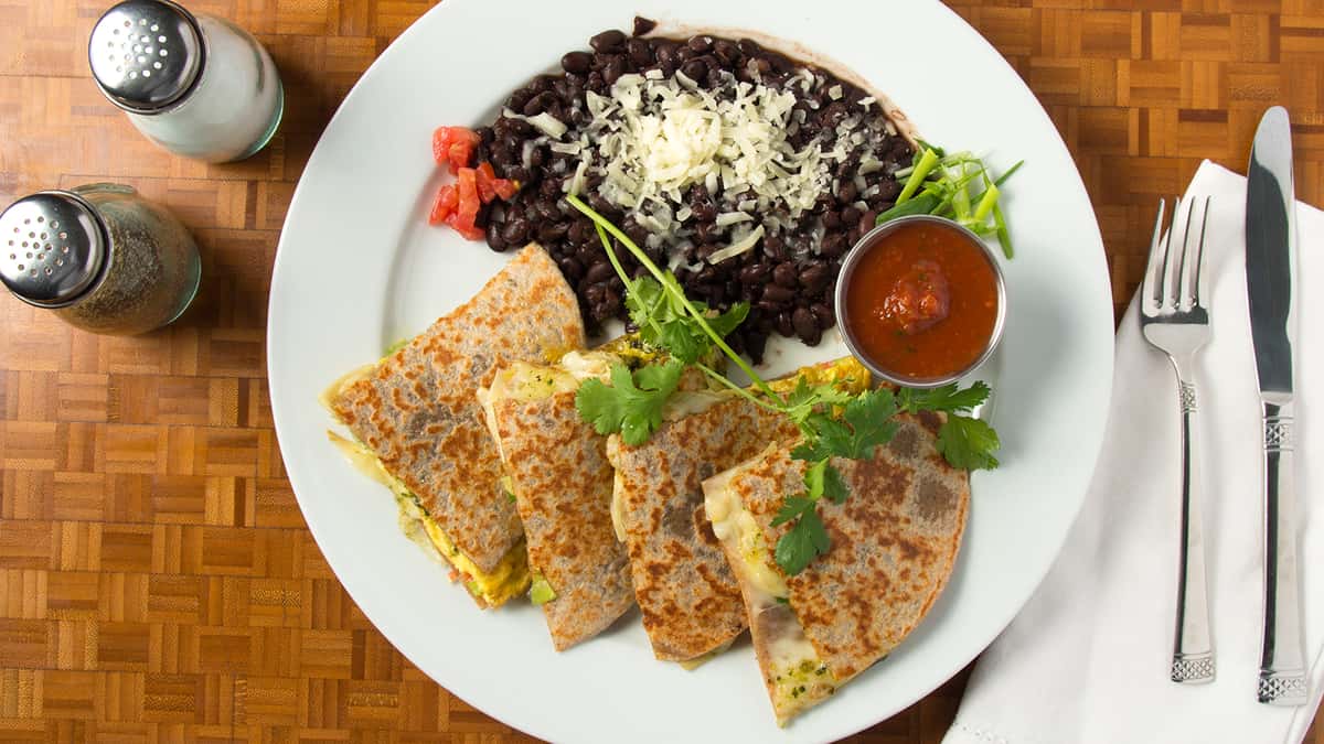 Green Heart Quesadilla