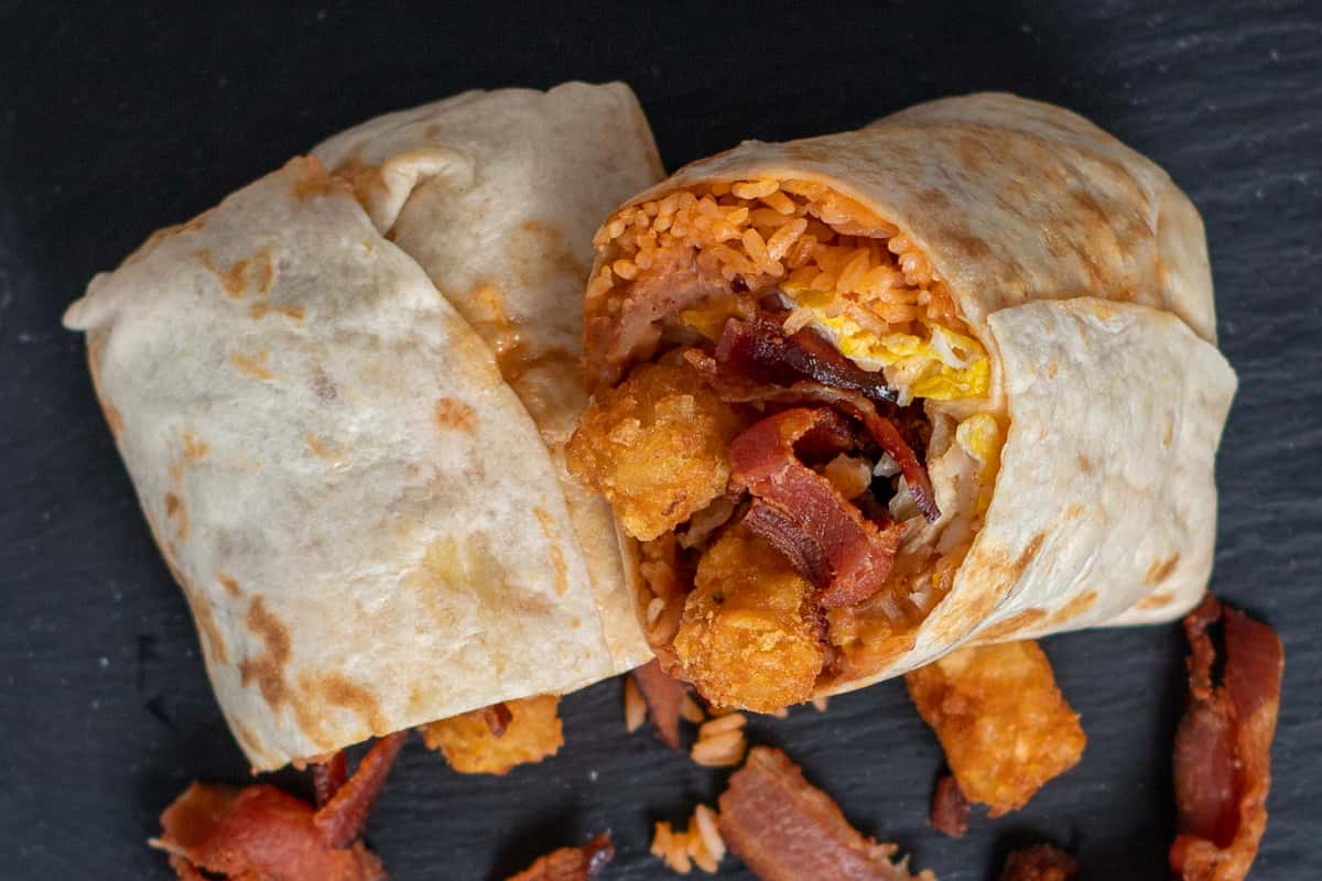 Breakfast Burrito Old Burrito Brothers Mexican Restaurant in CA