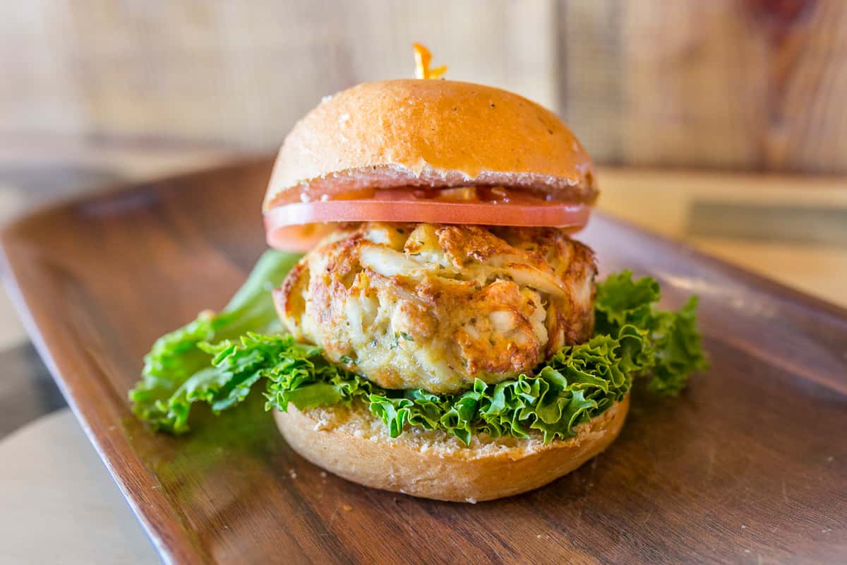 Crab Alley Crab Cake Main Menu Bull on the Beach Bar & Grill in MD