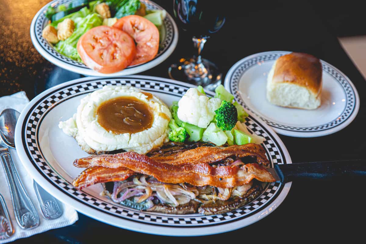 Liver and Onions Lunch & Dinner Hungry Dawg's Diner Bar & Grill