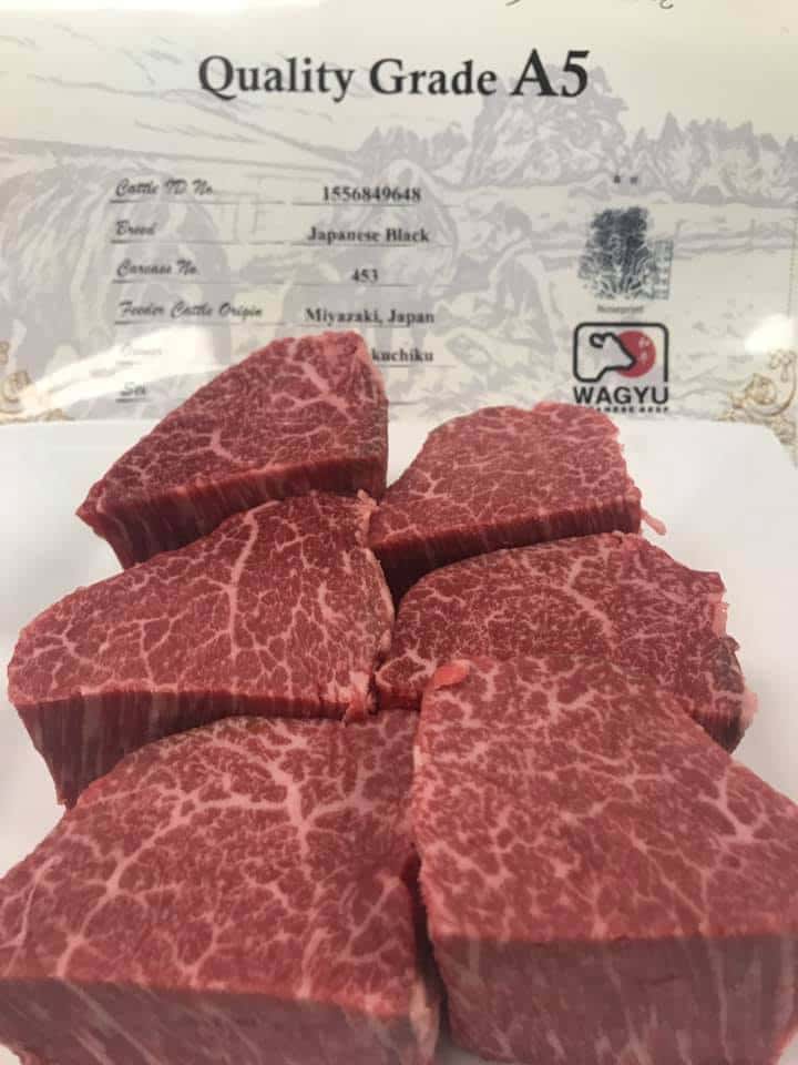 Japanese A5 Certified Tenderloin Dinner Fin & Tonic