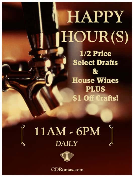 happy hour poster