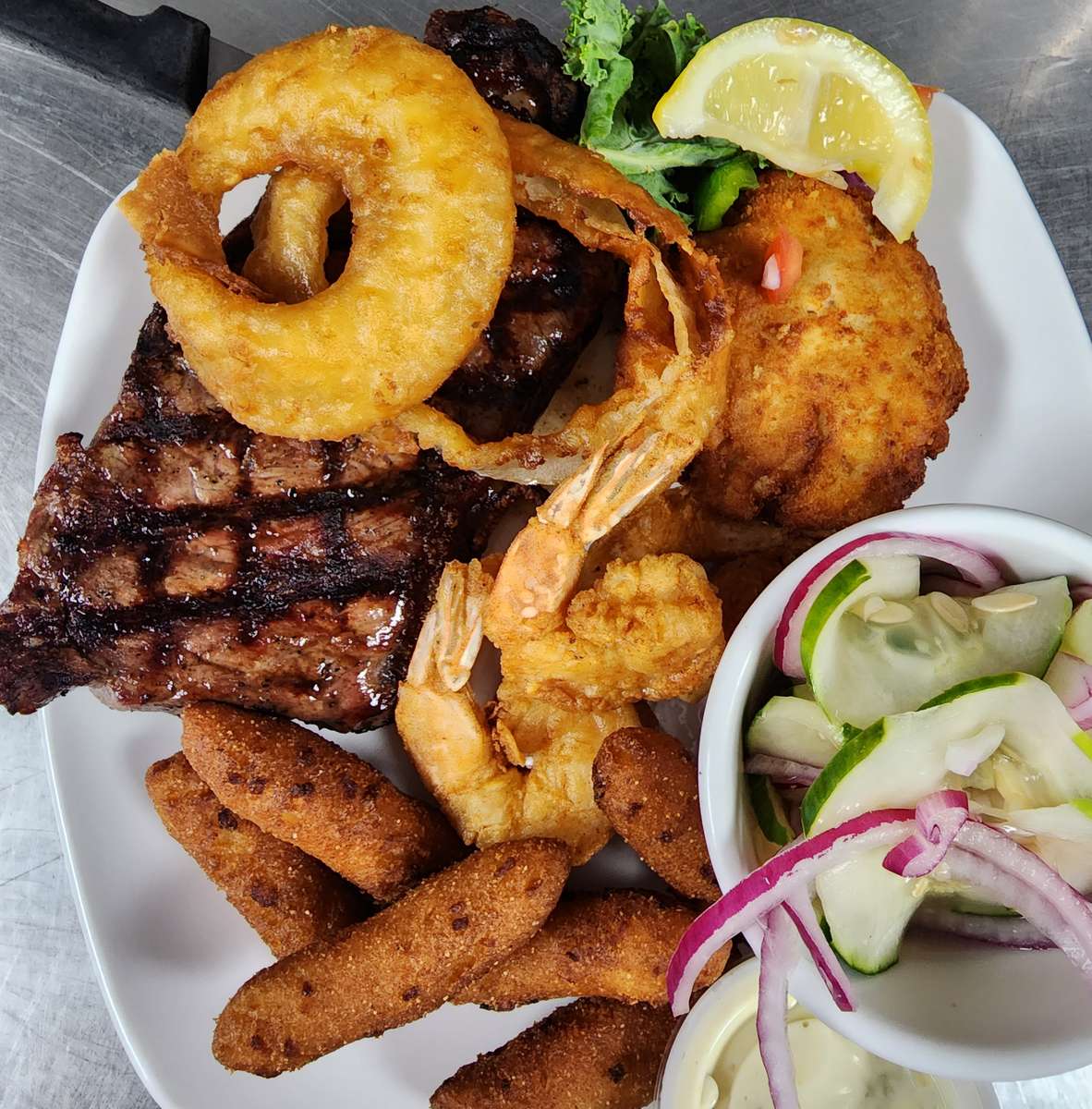 Sea Captain's Surf n' Turf - Meding's Seafood - Seafood Restaurant