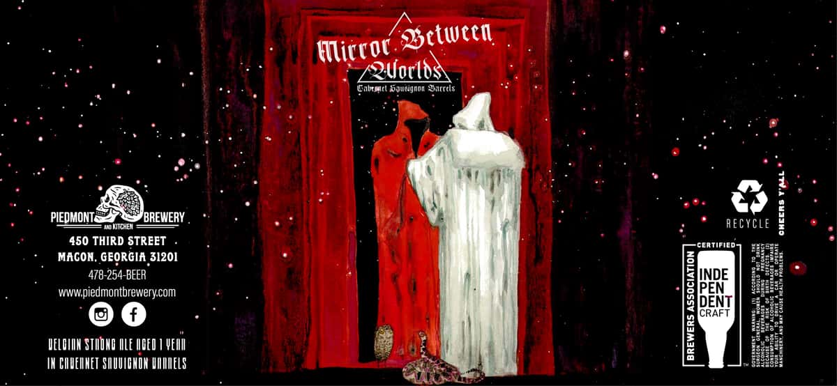 Mirror Between Worlds Cabernet Sauvignon Barrel Aged Belgian Golden Strong Ale