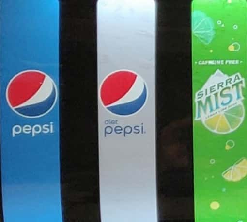 Pepsi, Diet Pepsi, Sierra Mist, Iced Tea