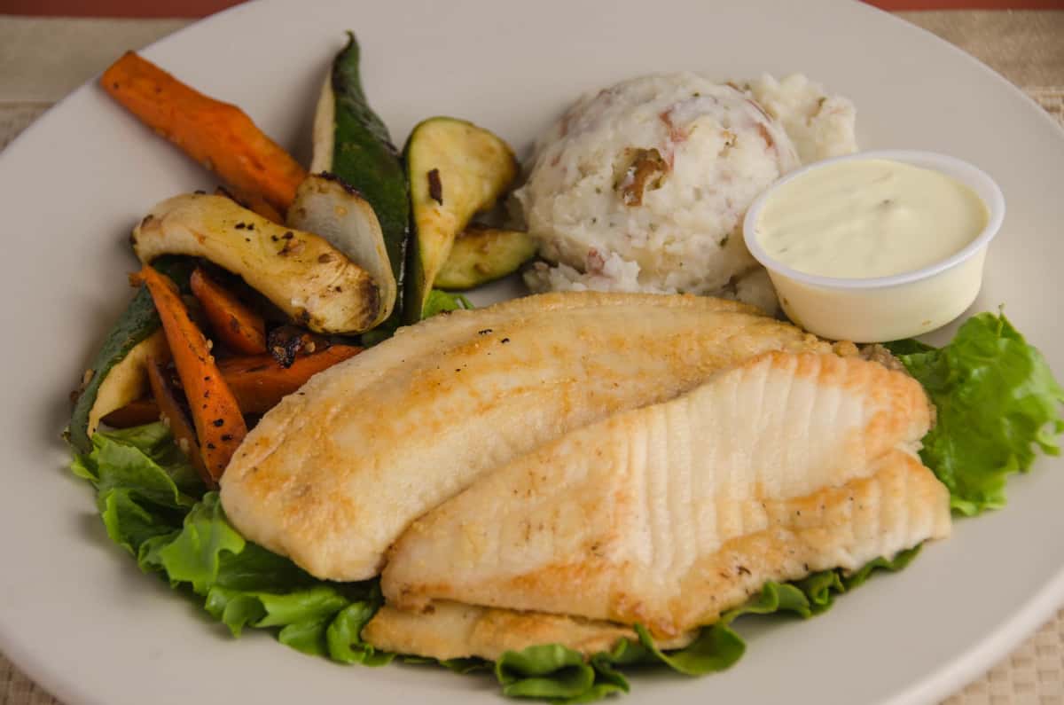 Fresh Tilapia Lunch & Dinner Lulu's Restaurant