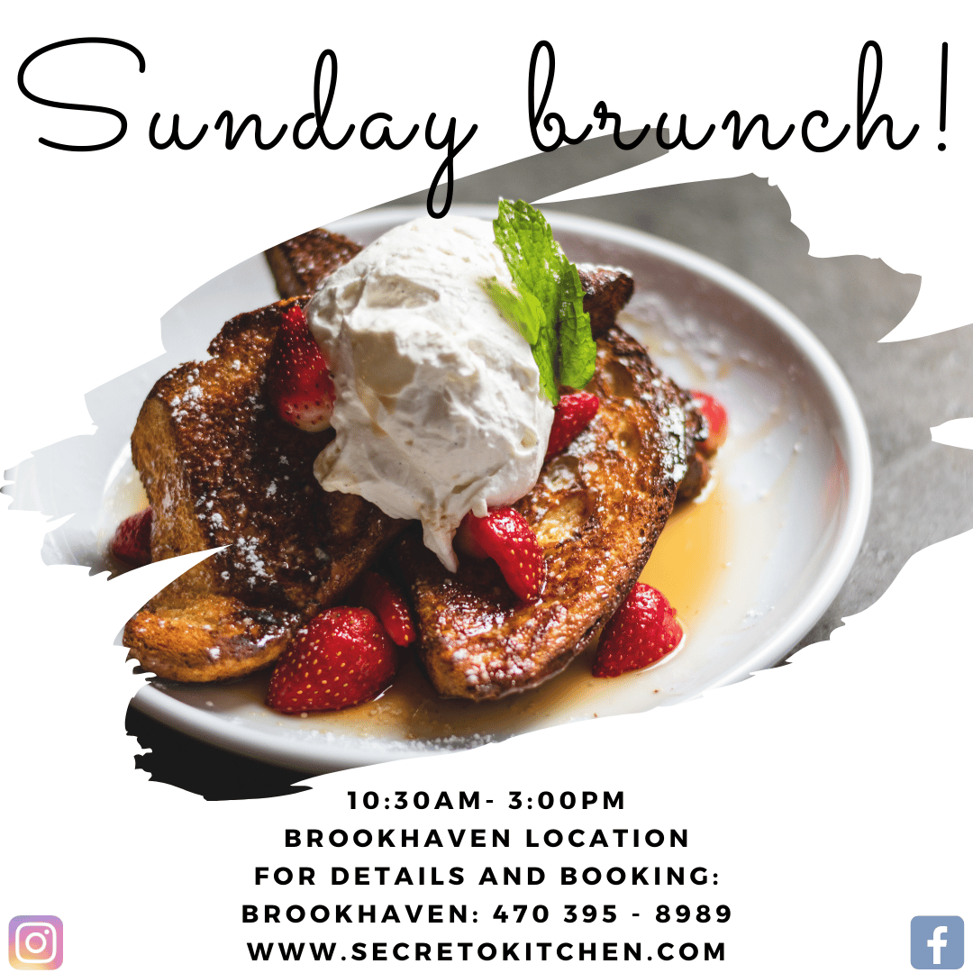 sunday brunch secreto brookhaven