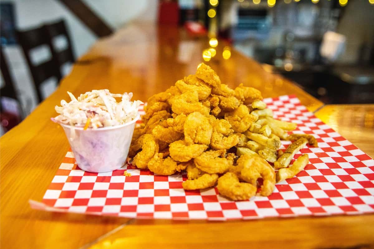 1/2 Pound Shrimp Basket Menu Lobster Cooker and Pub Seafood Restaurant in Freeport, ME