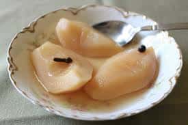 Reisling Poached Pears Dessert for Two