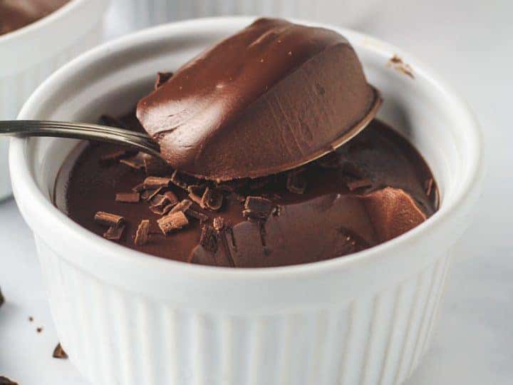 Milk Chocolate Pot de Crème Dessert for Two