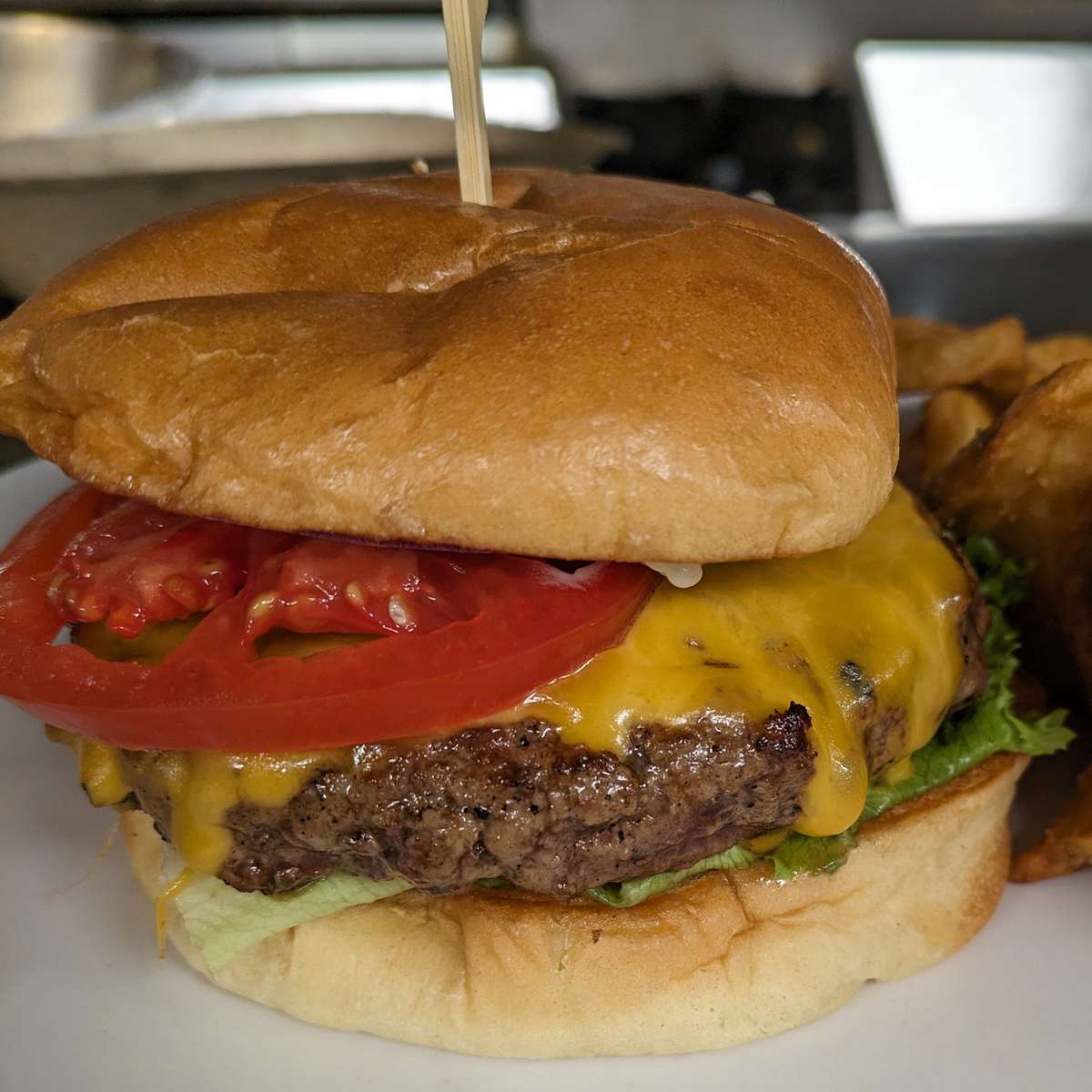 Classic Cheese Burger - Dinner Menu - Gander An American Grill - American Restaurant in Louisville, KY Classic Cheese Burger - Dinner Menu - Gander An American Grill - American Restaurant in Louisville, KY