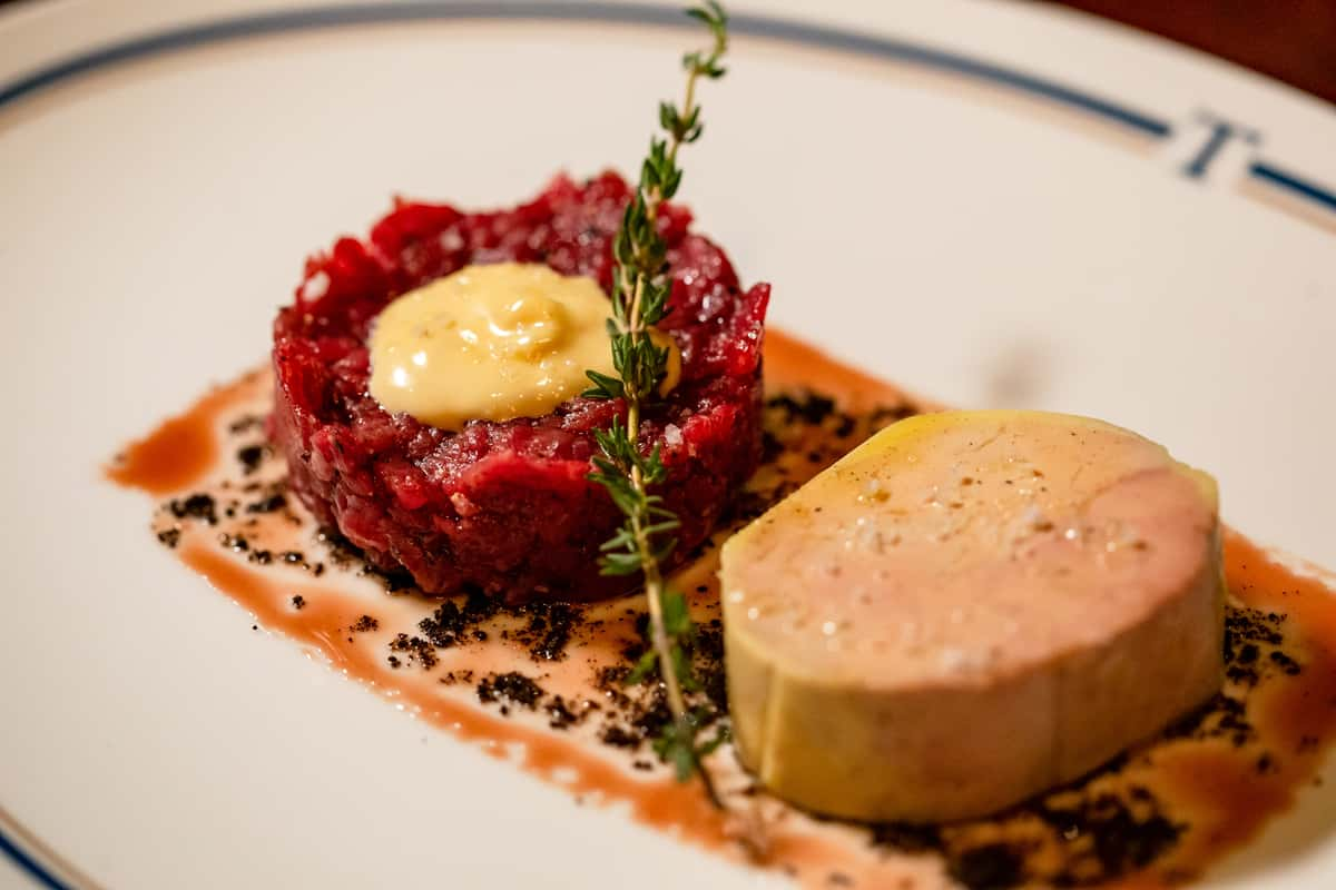 Steak Tartare Foie Gras Torchon Dinner Turner S Fine Dining Restaurant In Houston Tx