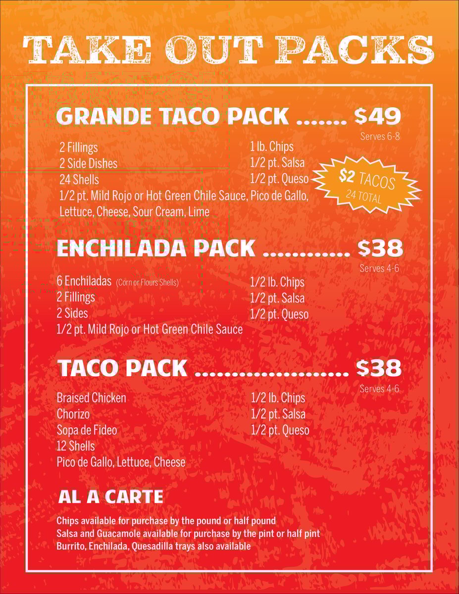 take out packs