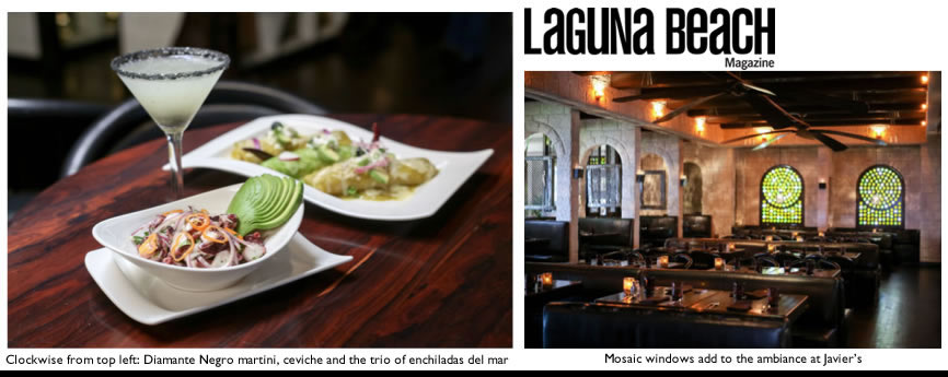 Laguna Beach Magazine features Javier's