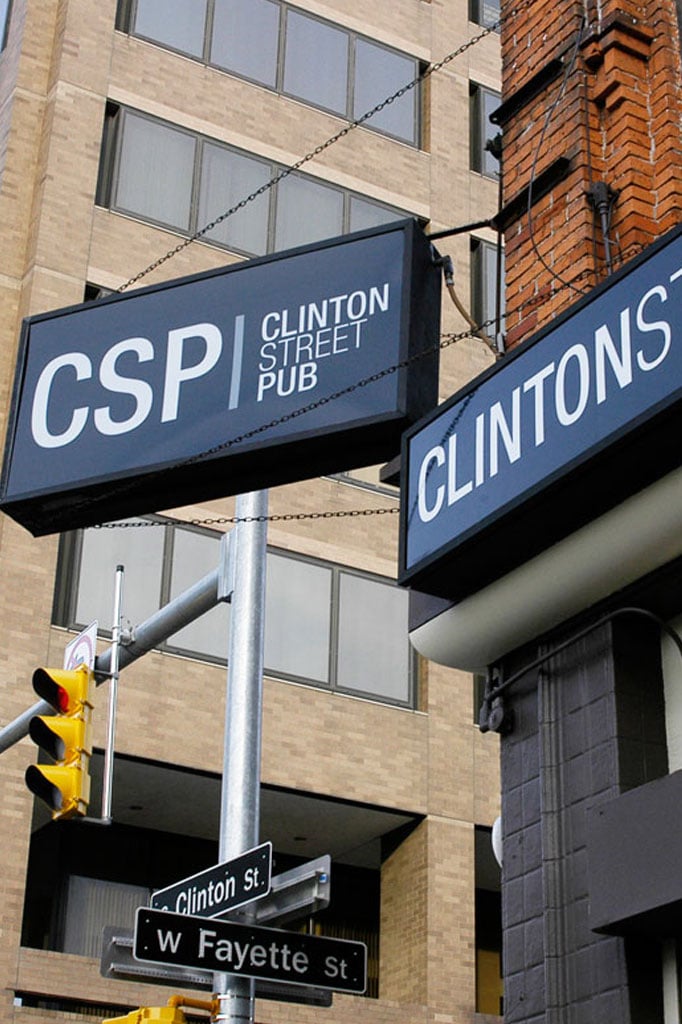 Clinton Street Pub sign