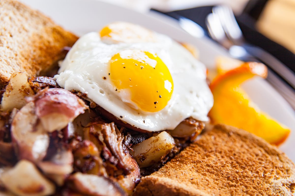 pot roast and eggs