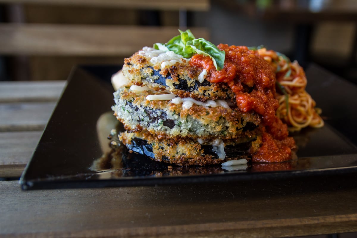 Eggplant Parmesan Menu Tarantino's Vegan Restaurant in Las Vegas, NV