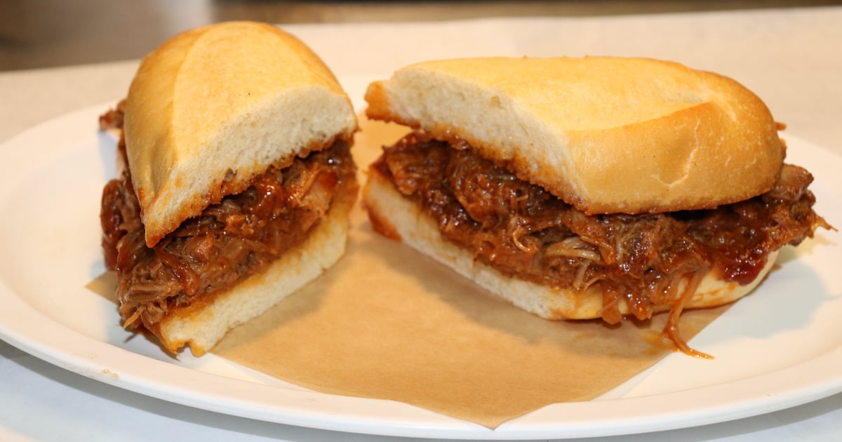 School Lunch Shaved Pork Sandwich BBQ Pork Sandwich Laguna