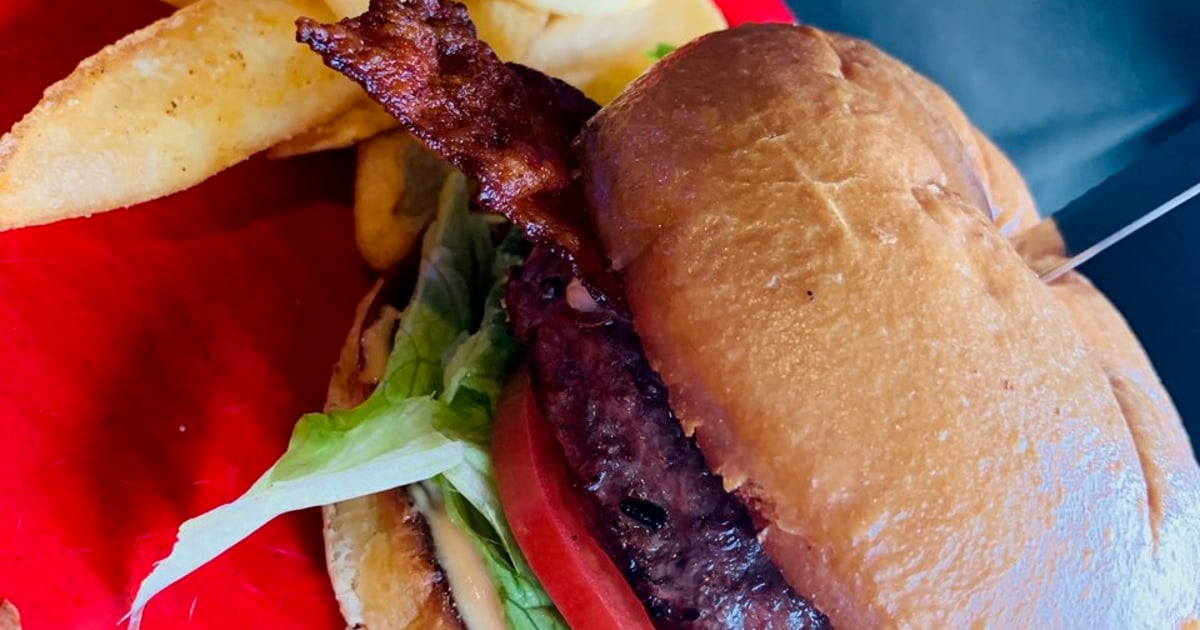 The Flight Burger* Menu Top Gun Bar & Grill Restaurant in