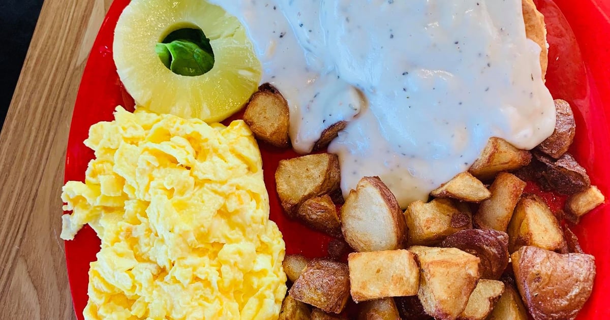 Biscuits & Gravy Breakfast Menu Top Gun Bar & Grill Restaurant in