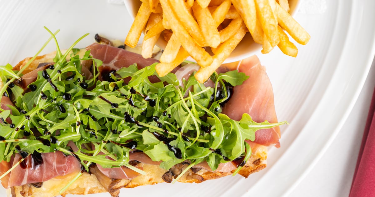 Prosciutto Tartine Lunch Brasserie Du Parc French Restaurant in