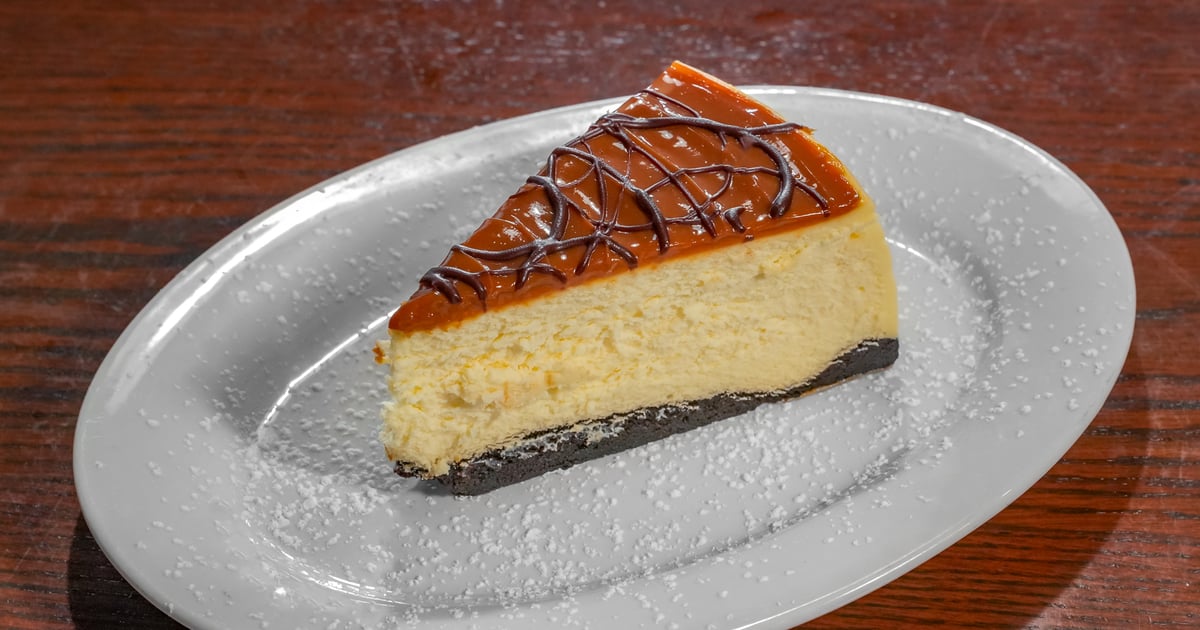Caramel Cheesecake Slice Desserts Biscottis Serving small plates