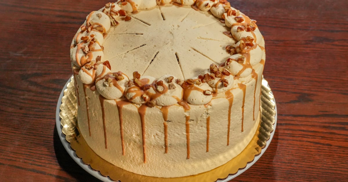 Salted Caramel Cake Whole Cakes Biscottis Serving small plates