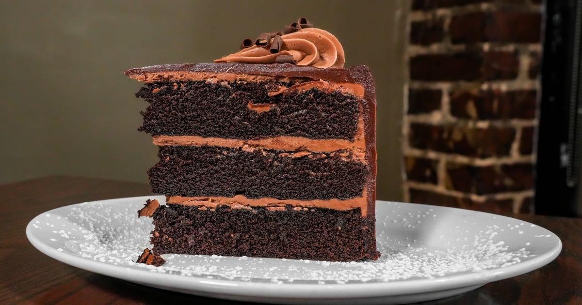 classic chocolate ganache cake slice - bb's Restaurant and Bar