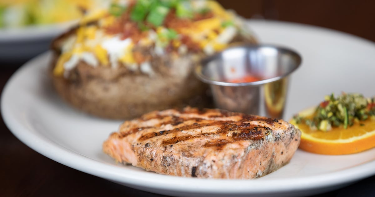 Sundown Salmon Filet Main Menu Texas Club Grill & Bar in Ruidoso, NM