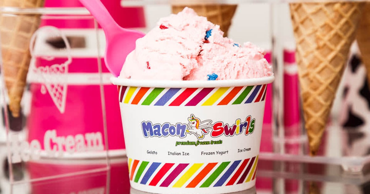 Cotton Candy Explosion Menu Macon Swirls Ice Cream Shop In Macon Ga