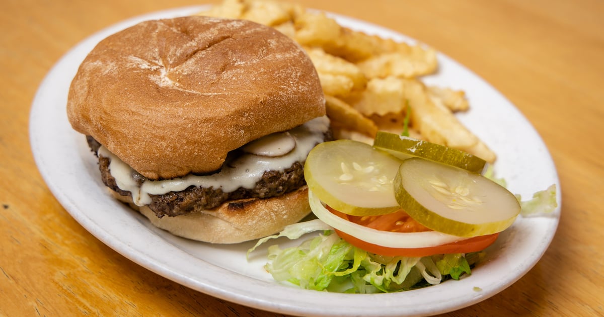 18. Mushroom Swiss Burger Menu Joe’s Deli and Grill American