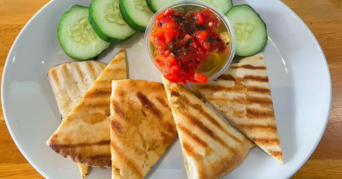 Hummus and pita Main Menu Super Food and Brew Restaurant in