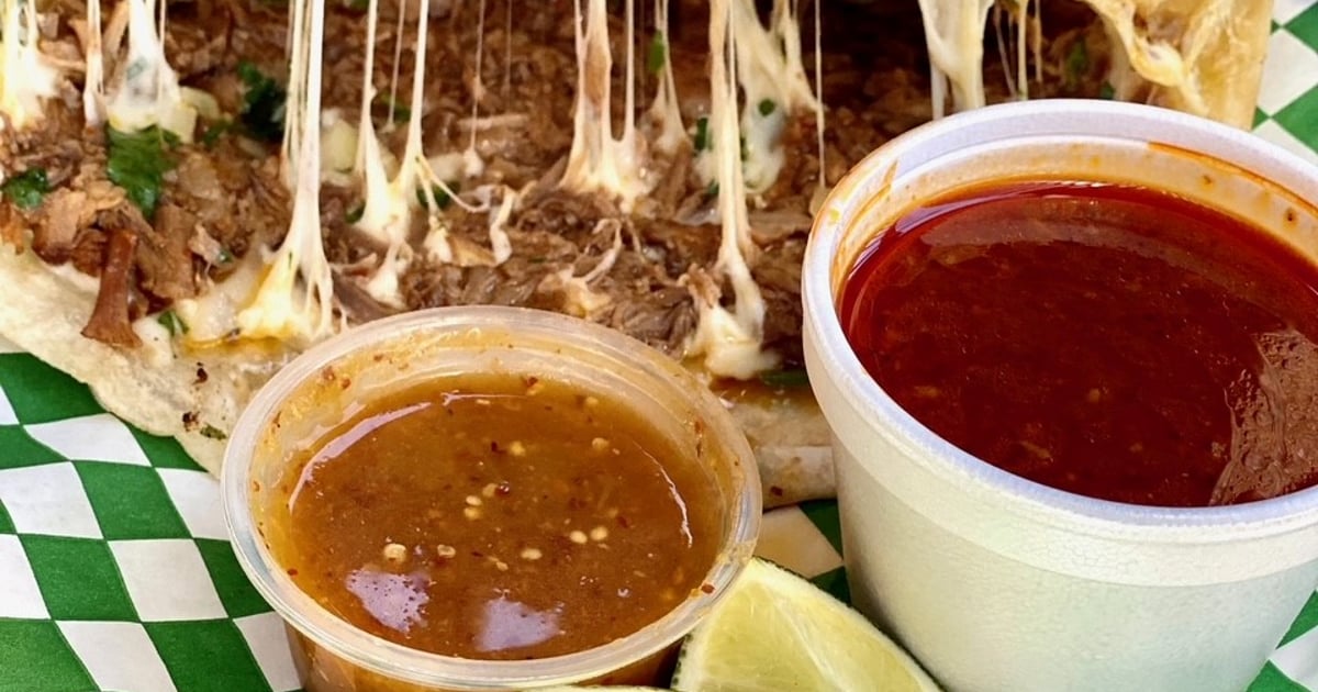 Birria Quesadilla Menu Elmer's Tacos Mexican Restaurant in