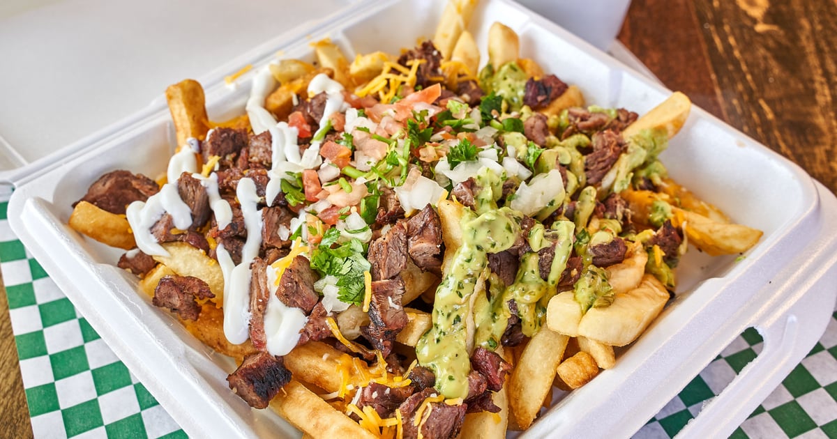 Loaded Carne Asada Fries - Menu - Elmer's Tacos - Mexican Restaurant in ...