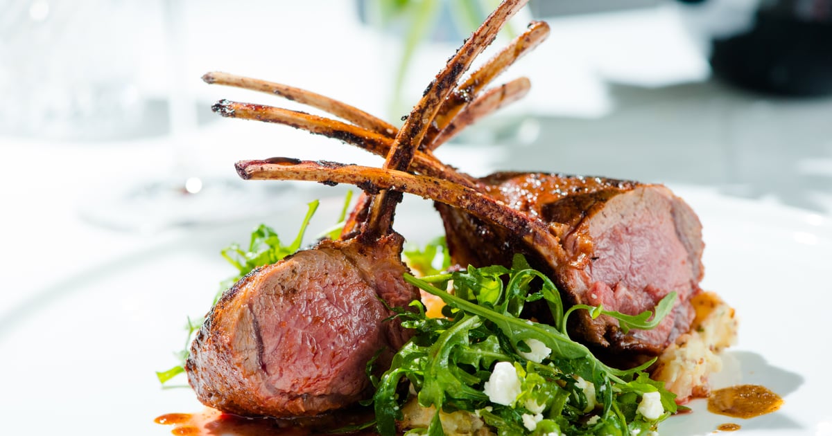 New Zealand Lamb Rack Dinner Menu Cafe Monarch Fine Dining