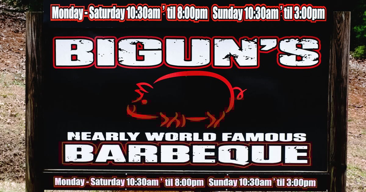 Contact Us Bigun's Barbeque® Barbecue Restaurant in Talking Rock, GA