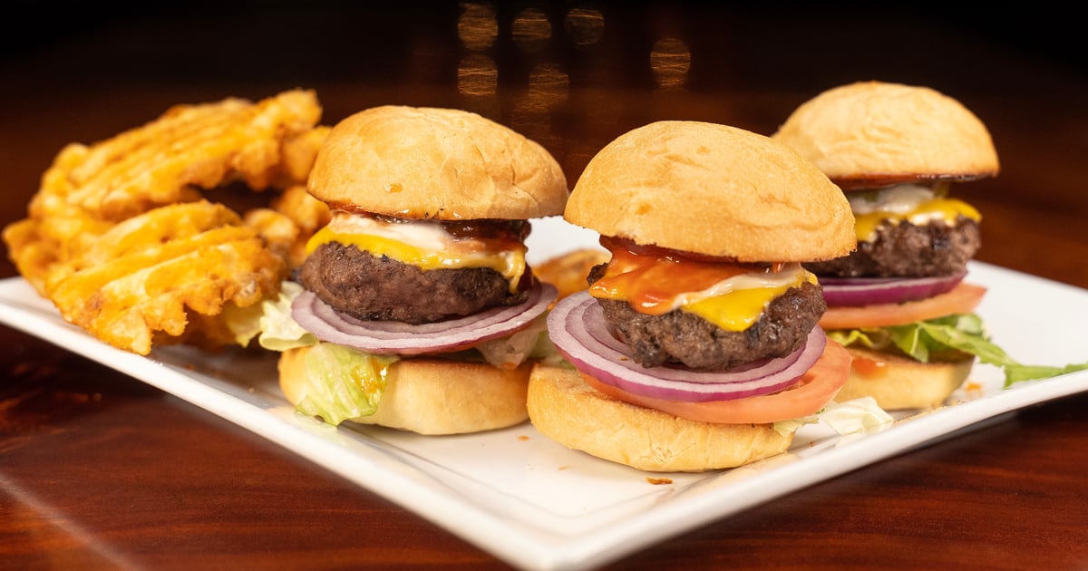 Chicago Sliders Non-stick Electric Grill Indoor 4 Mini Burgers At Once