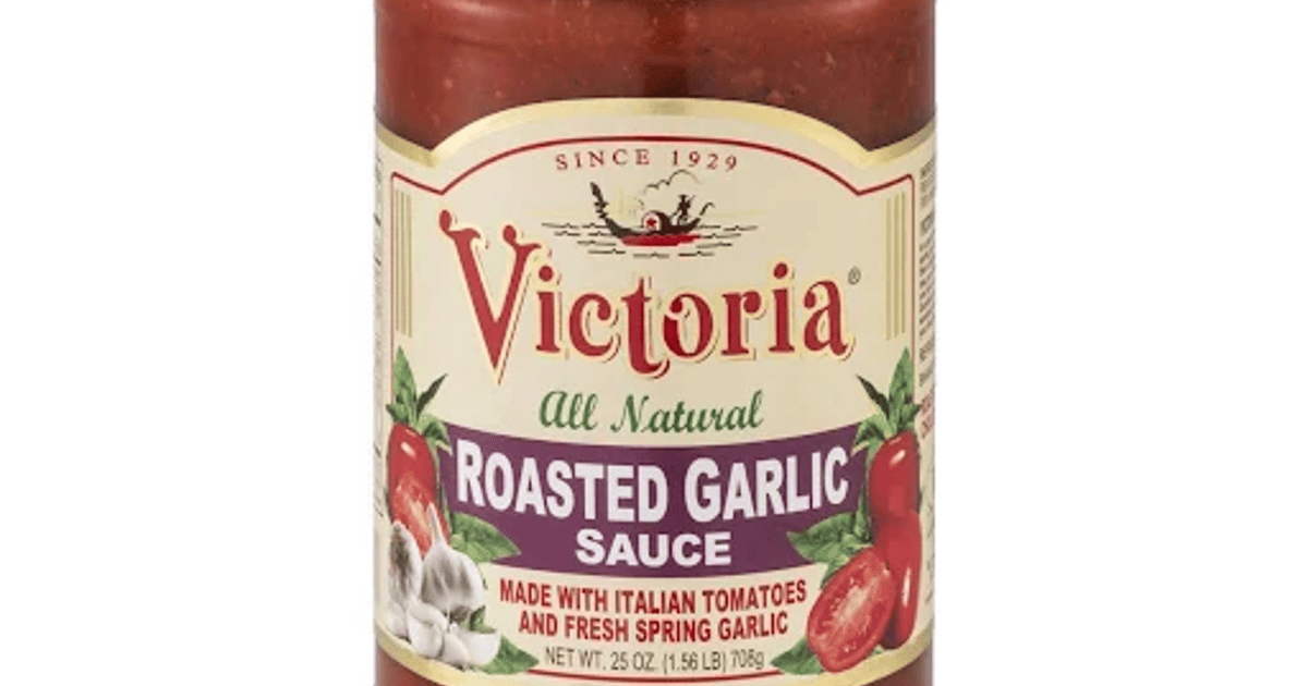 Victoria Sauce, Roasted Garlic 24 Oz Pasta Sauce Di Abruzzo Italian