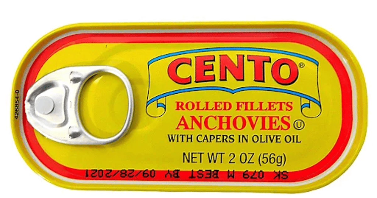 Cento Anchovies, Rolled Fillets 2 Oz Meat & Seafood Di Abruzzo