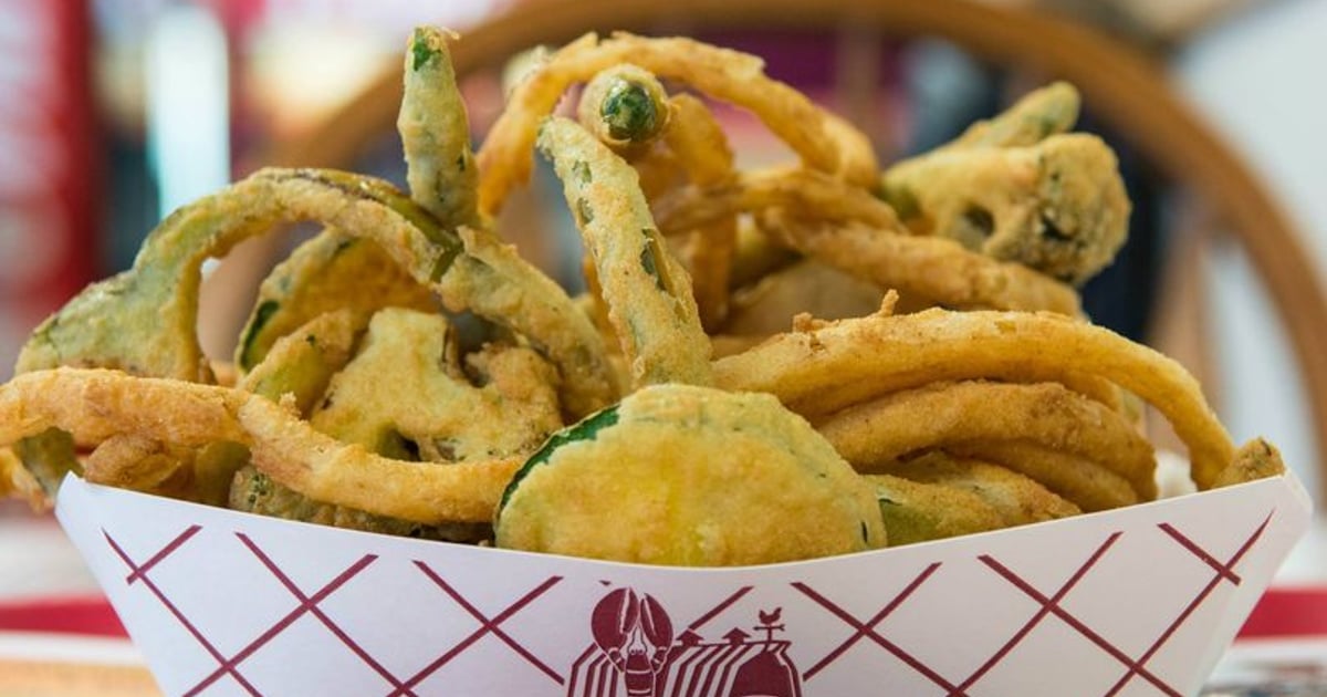 Breaded, DeepFried Veggies menu main The Red Barn