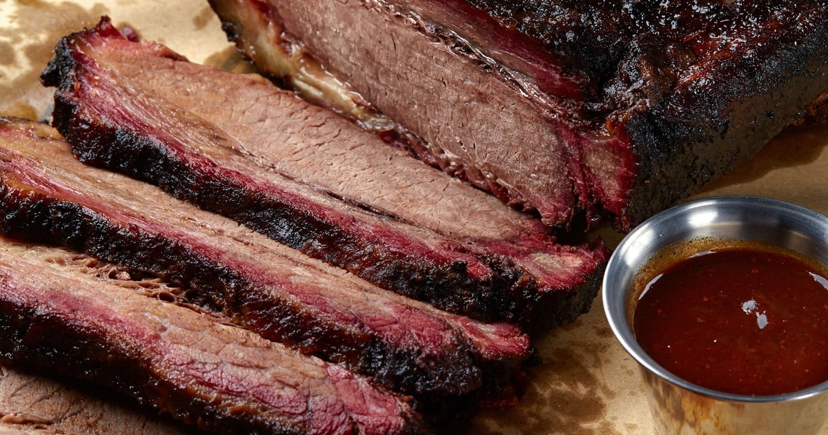 Sliced Brisket Dinner Menu Longhorn Barbecue Barbecue Restaurant 