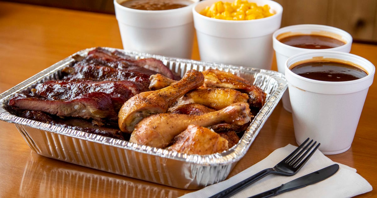 4 LB. Rib / Chicken Combo - Menu - Longhorn Barbecue - Barbecue ...