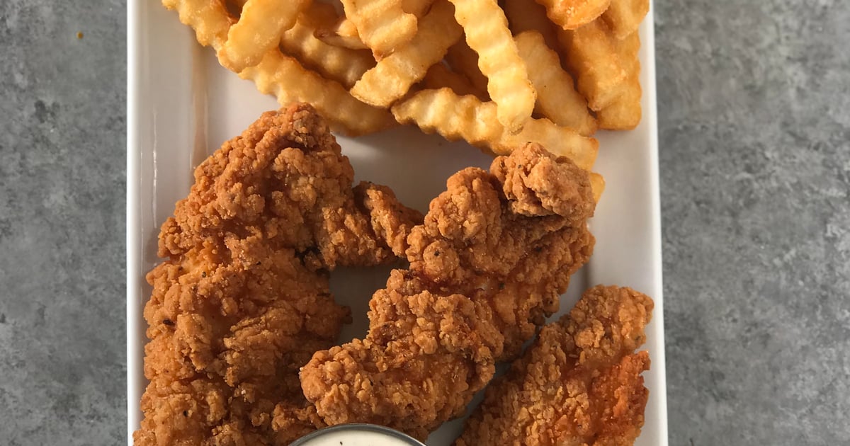 Chicken Fingers with French Fries Kids Graziano's Corona Pizza