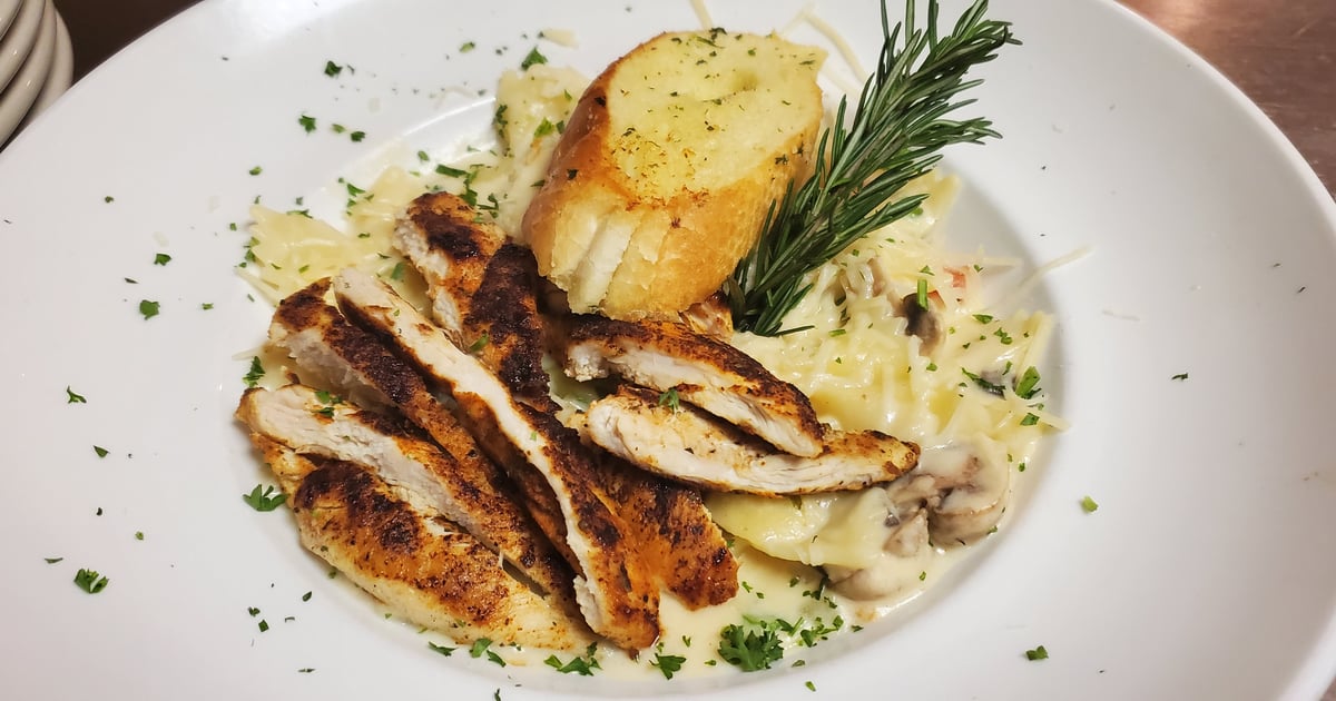 Blackened Spicy Bowtie Capers Menu Capers on Main New American